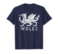 Distressed Rugby Welsh Cymru Flag Wales T-Shirt - Novelty Apparel Unisex - T-Shirt, Sweatshirt, Hoodie