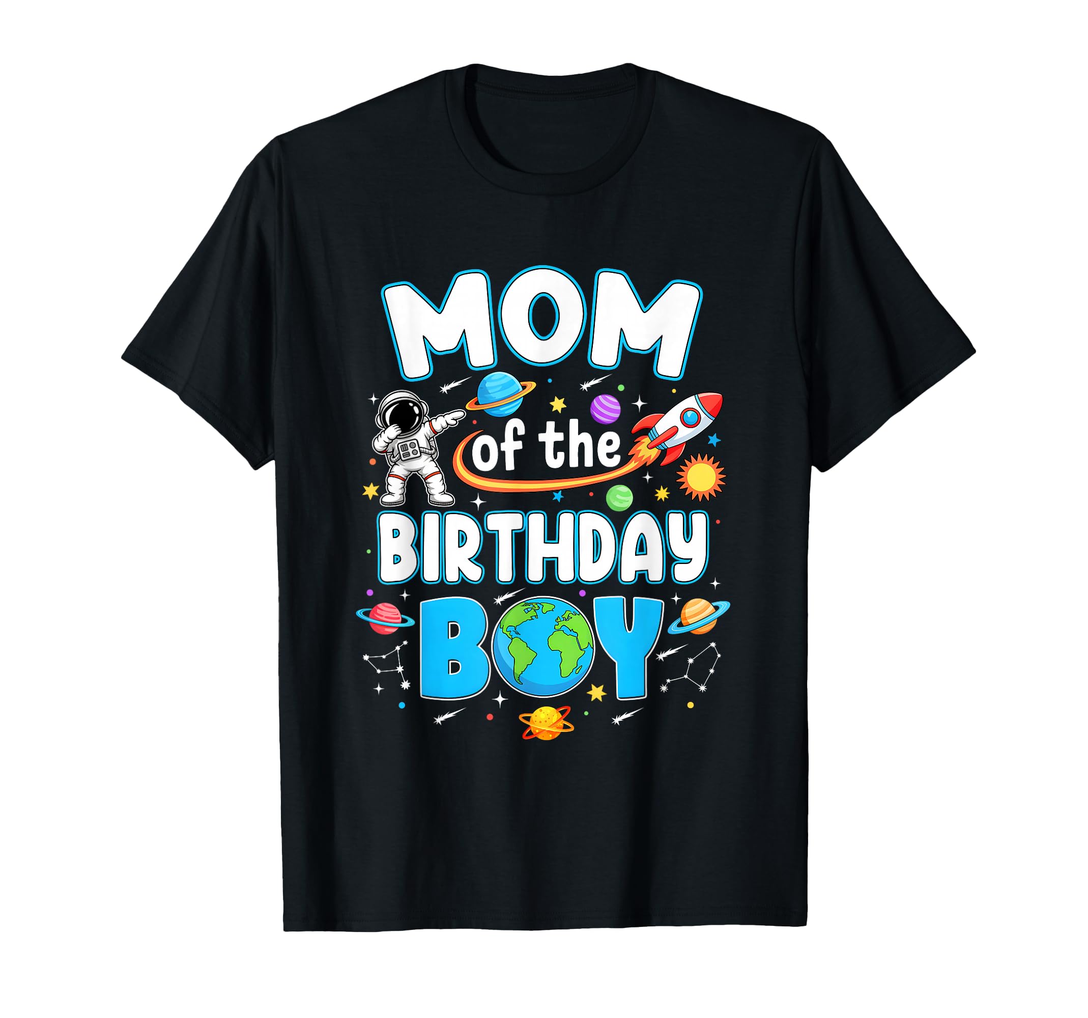 Mom Birthday Astronaut Family Space T-Shirt - Minimalist Print Unisex - T-Shirt, Sweatshirt, Hoodie