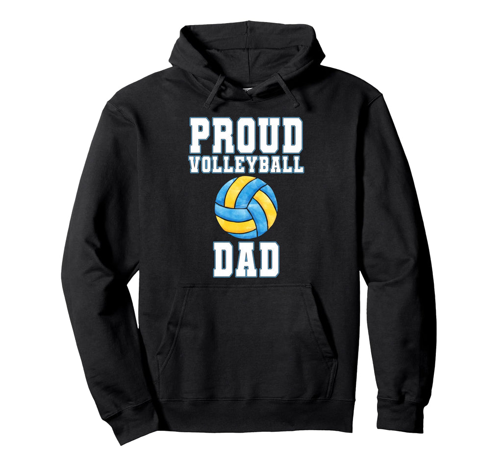Proud Volleyball Dad Game Day Sports Parent Hoodie - Unique Graphic Unisex - T-Shirt, Sweatshirt, Hoodie