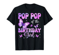 Pop Pop Birthday Butterfly Family T-Shirt - Unique Graphic Men Women - T-Shirt, Sweatshirt, Hoodie