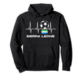 Sierra Leone Soccer Football Hooded Sweatshirt - Graphic Print Men Women - T-Shirt, Sweatshirt, Hoodie