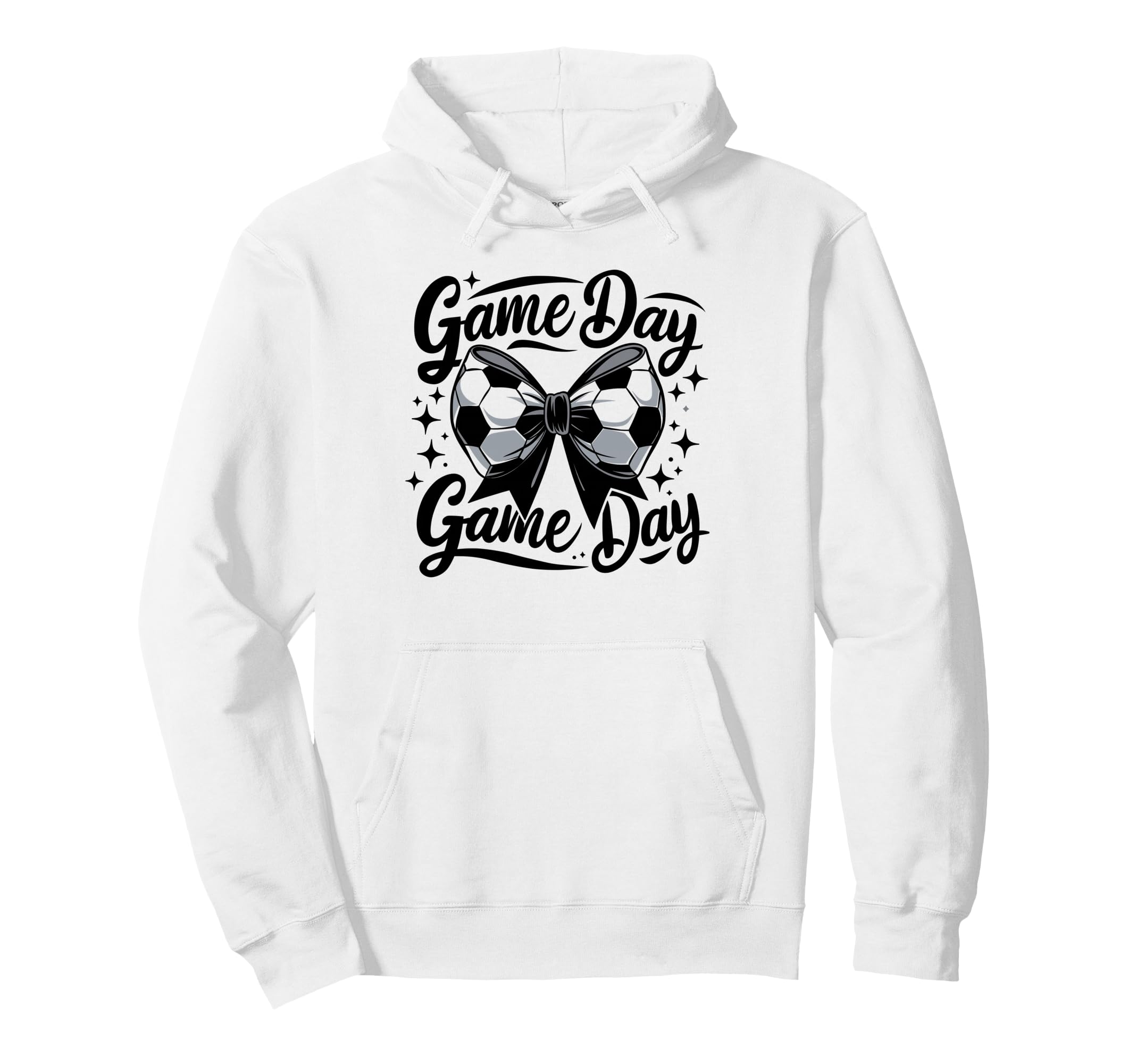 Game Day Soccer Coquette Preppy Soccer Hoodie - Novelty Apparel Unisex - T-Shirt, Sweatshirt, Hoodie