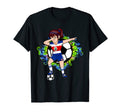 Dabbing Soccer Costa Rica Jersey Floral T-Shirt - Minimalist Print Unisex - T-Shirt, Sweatshirt, Hoodie