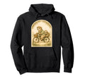 Sloths Father Son Pastoral Cycling Hoodie - Minimalist Print for Adults - T-Shirt, Sweatshirt, Hoodie
