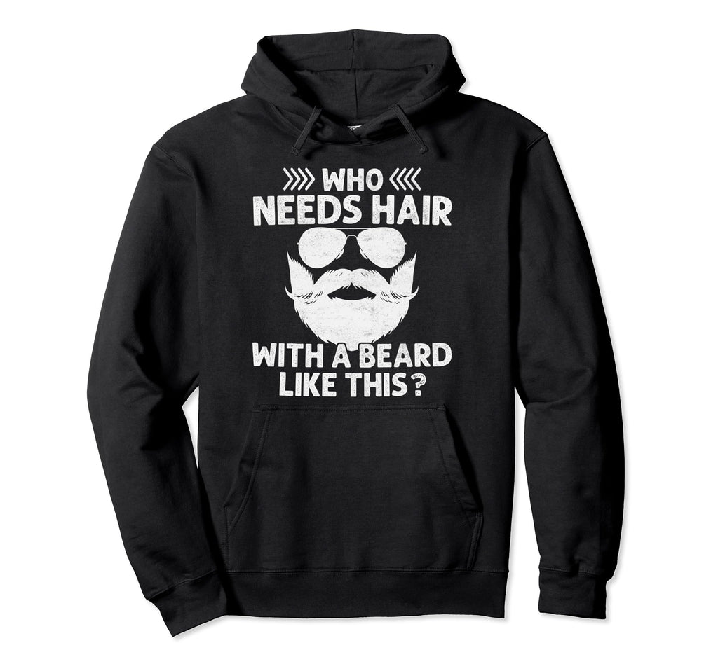 Bearded Dad Funny Beard Lover Bearded Hoodie - Trendy Graphic for Adults - T-Shirt, Sweatshirt, Hoodie