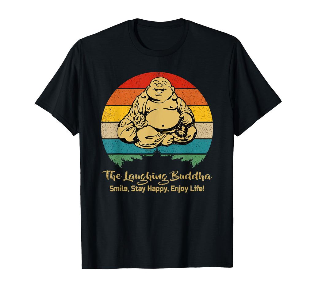 Laughing Smiling Buddha T-Shirt - Trendy Graphic for Adults - T-Shirt, Sweatshirt, Hoodie