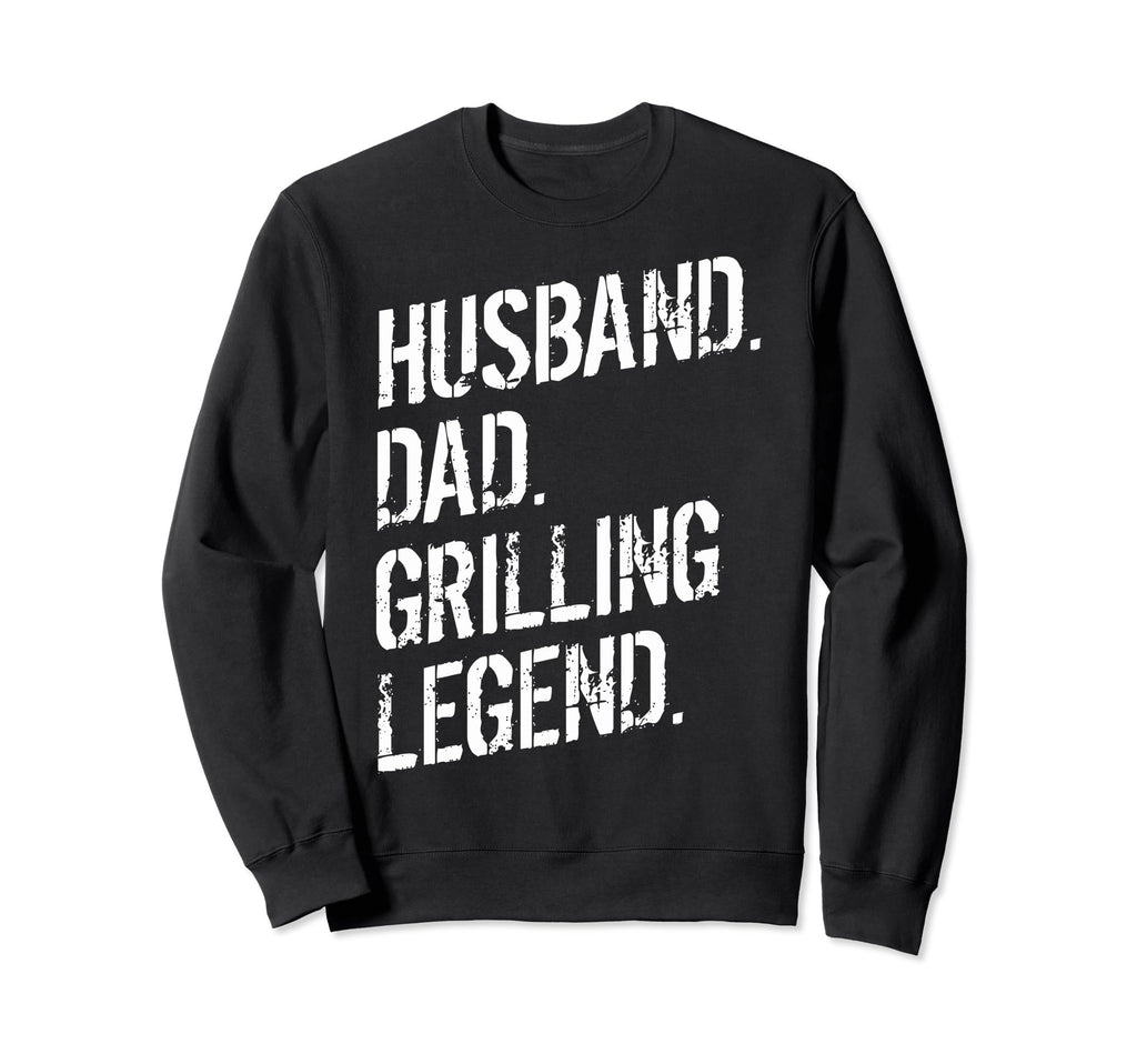 Husband Dad Grilling Legend Meat Bbq Sweatshirt - Minimalist Print Unisex - T-Shirt, Sweatshirt, Hoodie