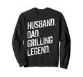 Husband Dad Grilling Legend Meat Bbq Sweatshirt - Minimalist Print Unisex - T-Shirt, Sweatshirt, Hoodie