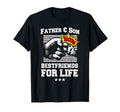 Father Son Fist Bump Friends Dad T-Shirt - Minimalist Print for Adults - T-Shirt, Sweatshirt, Hoodie