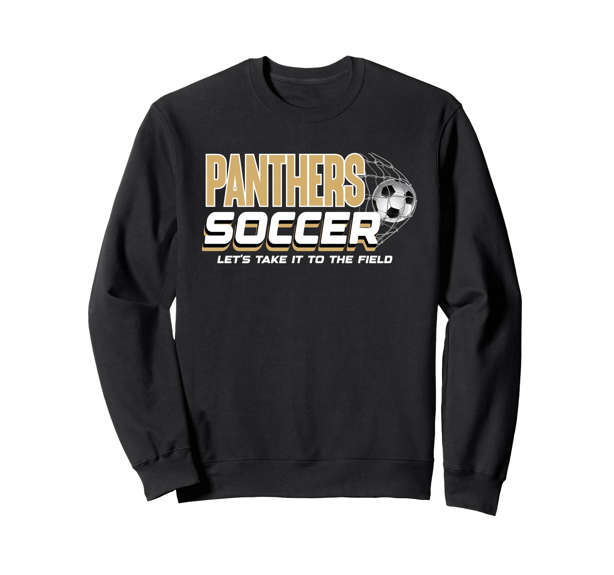 Gold Panthers Soccer Mom Game Sweatshirt - Casual Everyday Wear Men Women - T-Shirt, Sweatshirt, Hoodie