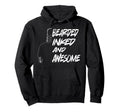 Bearded Inked And Awesome Tattooed Dad Hoodie - Graphic Print for Adults - T-Shirt, Sweatshirt, Hoodie