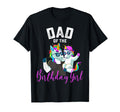 Dad Birthday Unicorn Birthday Family Father T-Shirt - Unique Graphic Unisex - T-Shirt, Sweatshirt, Hoodie