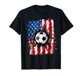 Soccer Kick Dang Ball American Flag Game T-Shirt - Novelty Apparel Unisex - T-Shirt, Sweatshirt, Hoodie