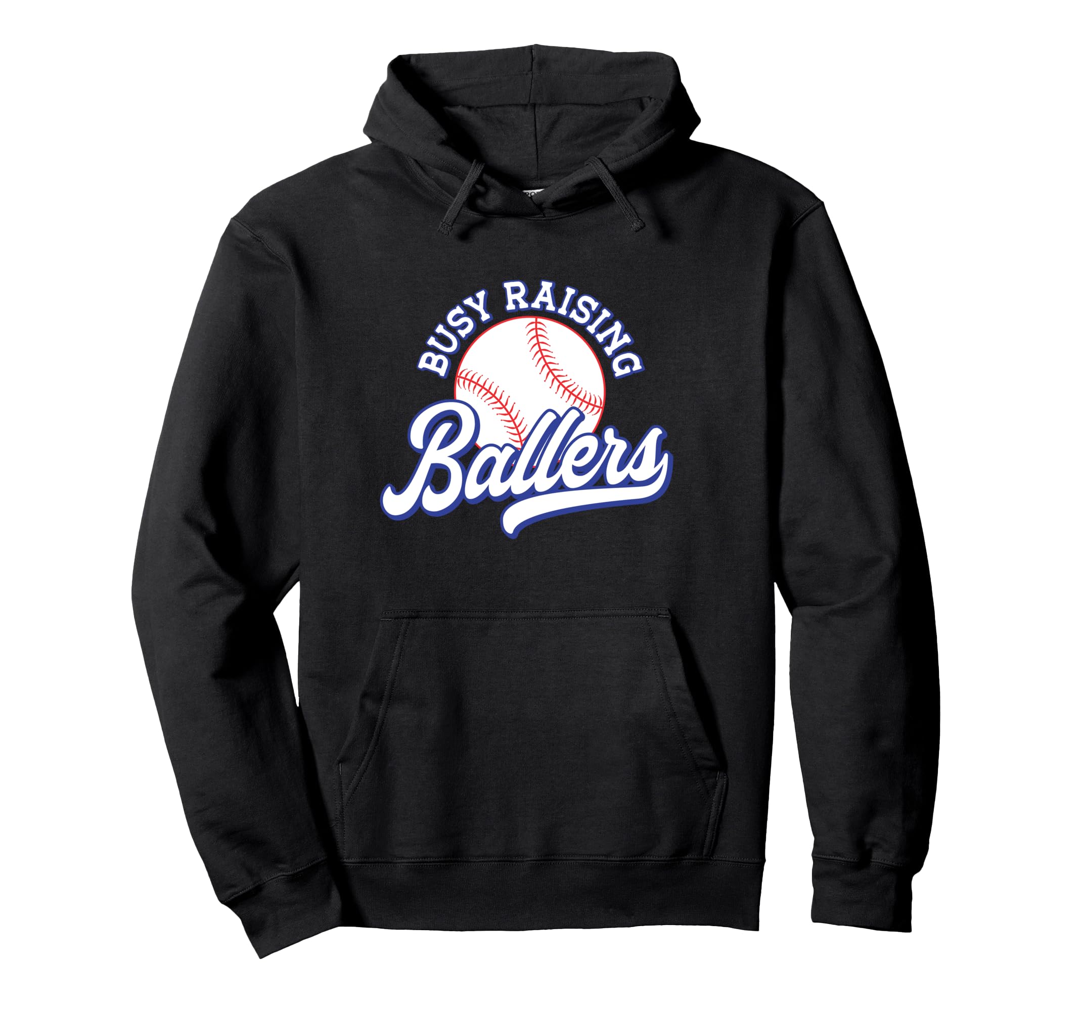 Busy Raising Ballers Baseball Mom Hoodie - Aesthetic Graphic for Adults - T-Shirt, Sweatshirt, Hoodie