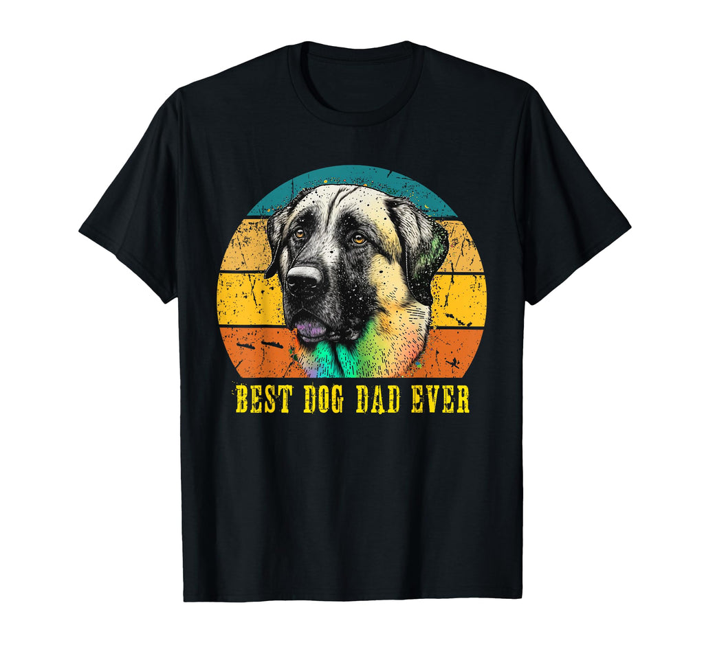 Best Dog Dad Ever Sunset Anatolian T-Shirt - Minimalist Print Men Women - T-Shirt, Sweatshirt, Hoodie