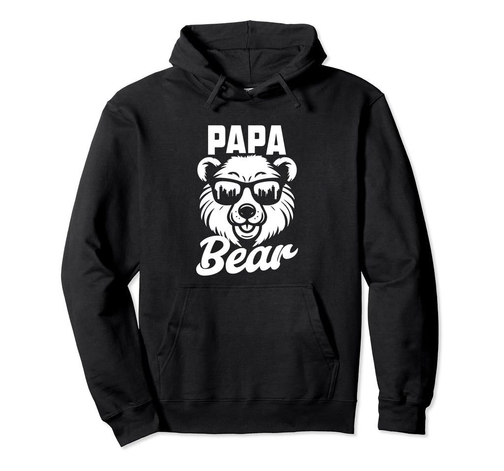 Papa Bear Wearing Sunglasses Funny Dad Hoodie - Custom Art Print Unisex - T-Shirt, Sweatshirt, Hoodie