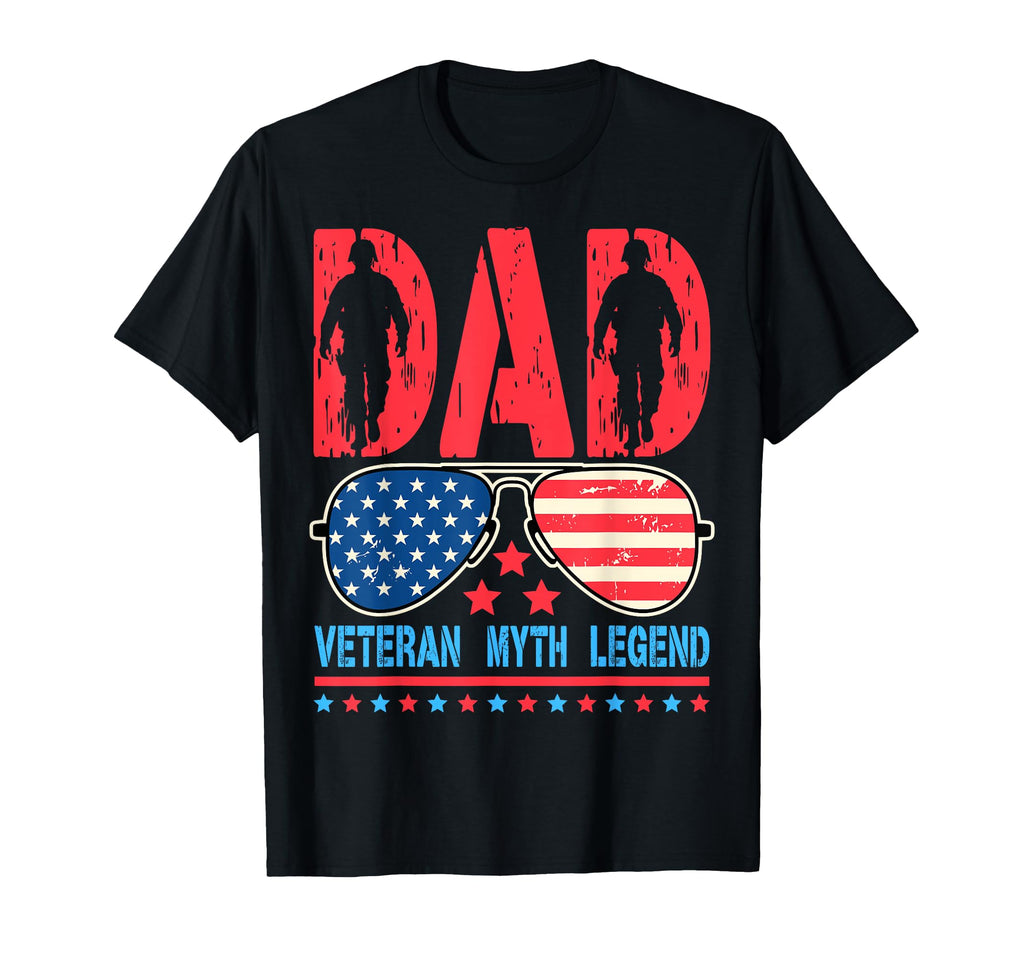 Dad Veteran Myth Legend Fathers Day Dad T-Shirt - Minimalist Print Unisex - T-Shirt, Sweatshirt, Hoodie