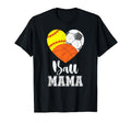 Ball Mama Heart Softball Soccer T-Shirt - Novelty Apparel for Adults - T-Shirt, Sweatshirt, Hoodie