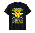 Softball Papa Proud Papa Softball T-Shirt - Casual Everyday Wear Men Women - T-Shirt, Sweatshirt, Hoodie