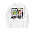Travel Explore Adventure Family Sweatshirt - Custom Art Print for Adults - T-Shirt, Sweatshirt, Hoodie