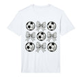 Soccer Bow Game Day Soccer Coquette Bow T-Shirt - Novelty Apparel Unisex - T-Shirt, Sweatshirt, Hoodie