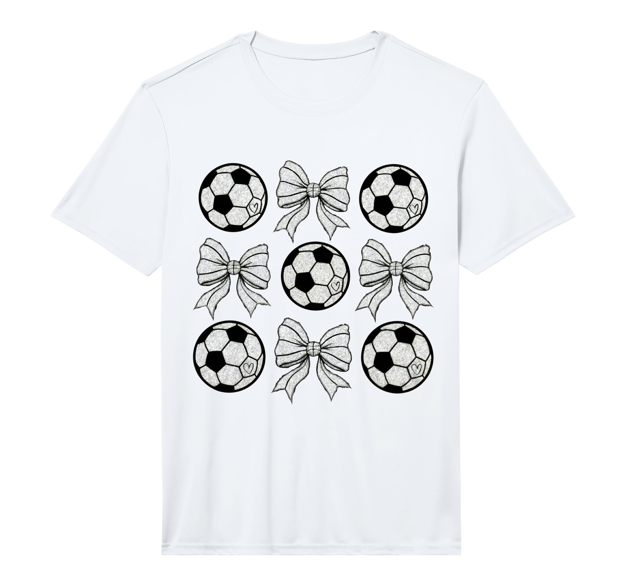 Soccer Bow Game Day Soccer Coquette Bow T-Shirt - Novelty Apparel Unisex - T-Shirt, Sweatshirt, Hoodie