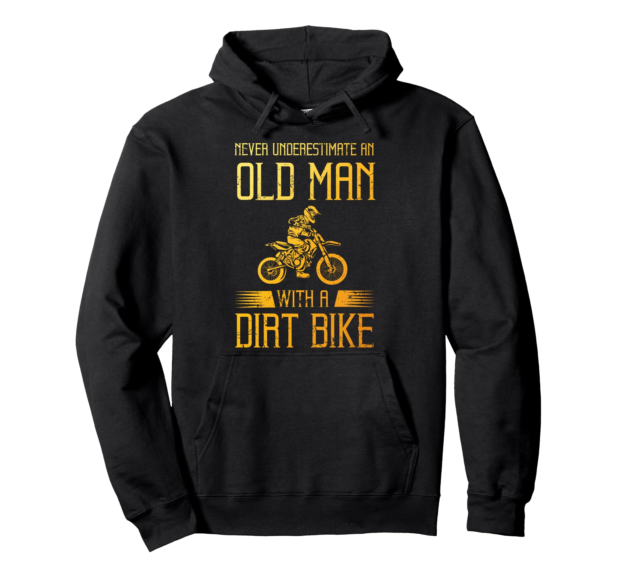 Dirt Bike Art Grandpa Dad Dirtbike Hoodie - Minimalist Print Men Women - T-Shirt, Sweatshirt, Hoodie