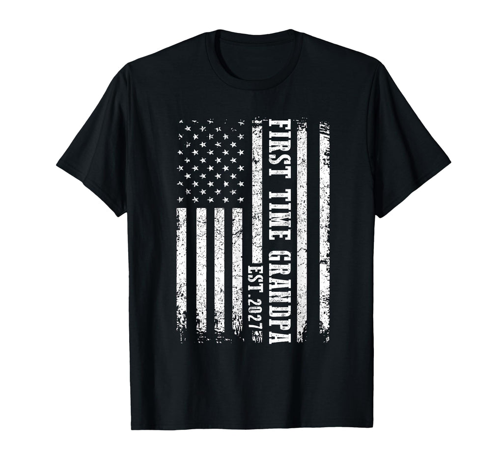 First Time Grandpa Est 2027 Fathers T-Shirt - Casual Everyday Wear Unisex - T-Shirt, Sweatshirt, Hoodie