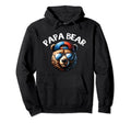 Papa Bear Face Grizzly Fathers Day Hoodie - Minimalist Print for Adults - T-Shirt, Sweatshirt, Hoodie