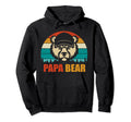 Papa Bear Father Dad Daddy Gift Hat Sweatshirt - Novelty Apparel for Adults - T-Shirt, Sweatshirt, Hoodie
