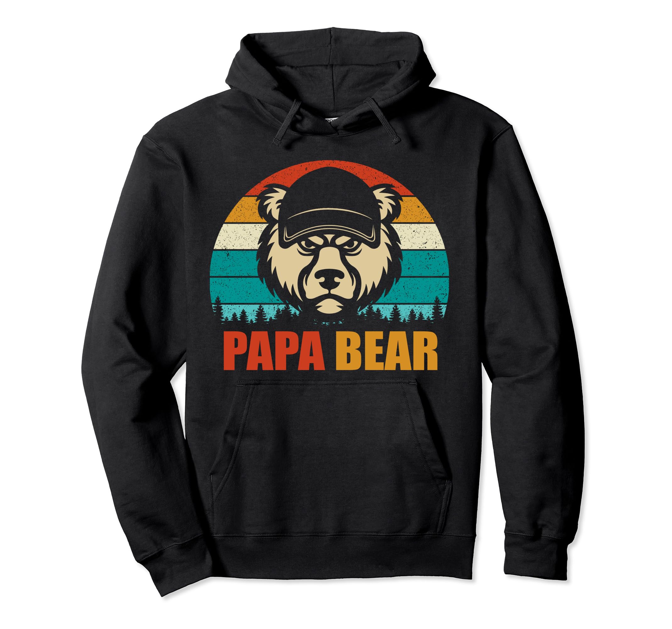 Papa Bear Father Dad Daddy Gift Hat Sweatshirt - Novelty Apparel for Adults - T-Shirt, Sweatshirt, Hoodie