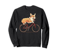 Pembroke Welsh Corgi Cycling Dog Sweatshirt - Graphic Print Men Women - T-Shirt, Sweatshirt, Hoodie
