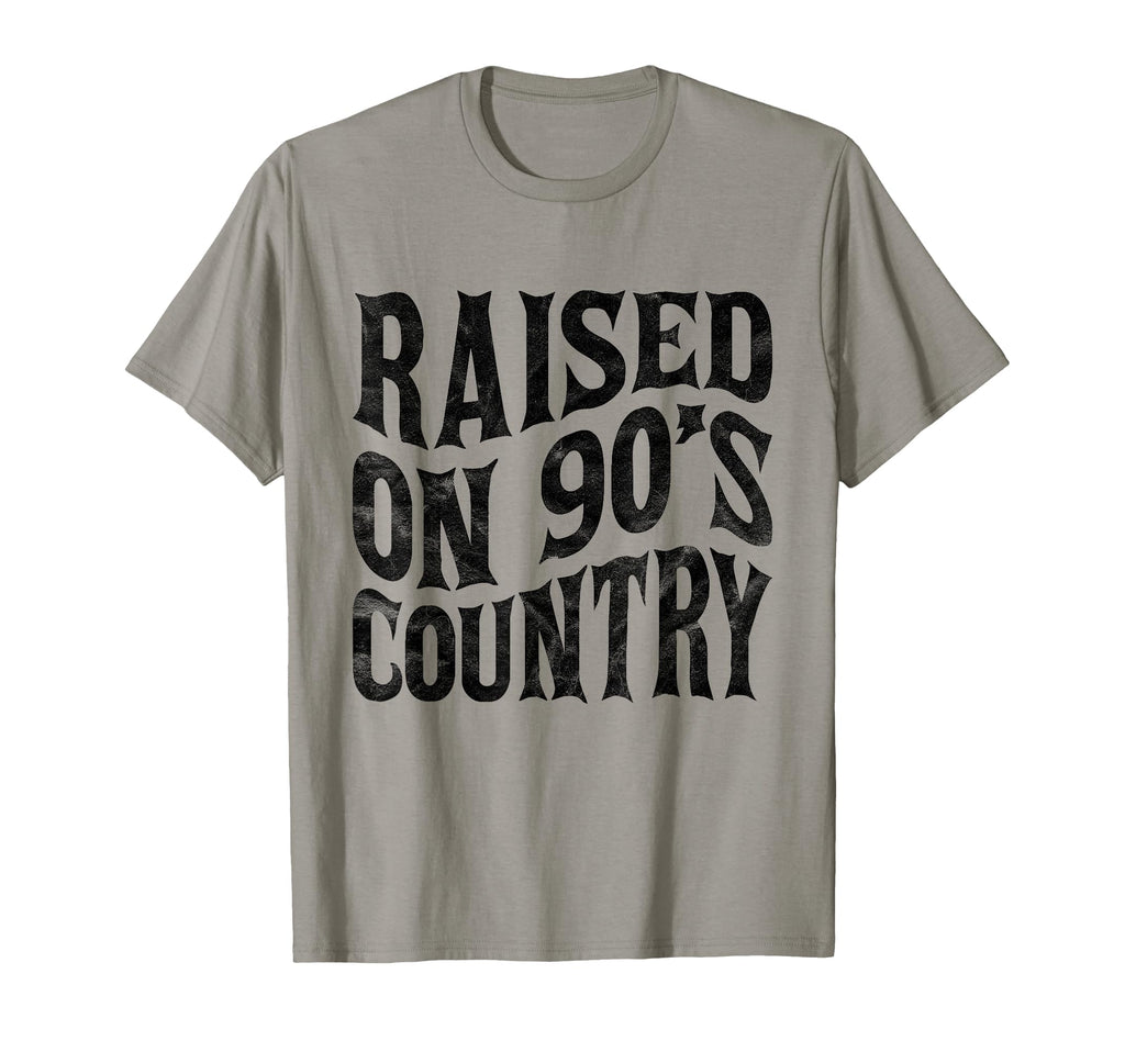 Raised 90S Country Music Letter T-Shirt - Custom Art Print Unisex - T-Shirt, Sweatshirt, Hoodie