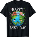 Happy Earth Day Heart Floral Boys Womens Girls - Adult & Kids T-Shirts, Sweatshirts & Hoodies apparel design preview 1