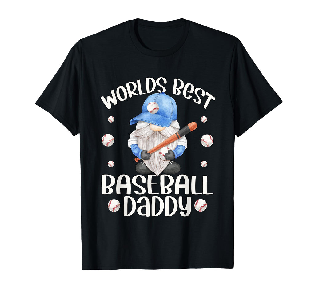 Funny Fathers Day Baseball Gnome Worlds T-Shirt - Novelty Apparel Unisex - T-Shirt, Sweatshirt, Hoodie