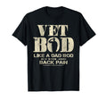 Vet Bod Like Dad Bod Veteran Military T-Shirt - Trendy Graphic for Adults - T-Shirt, Sweatshirt, Hoodie