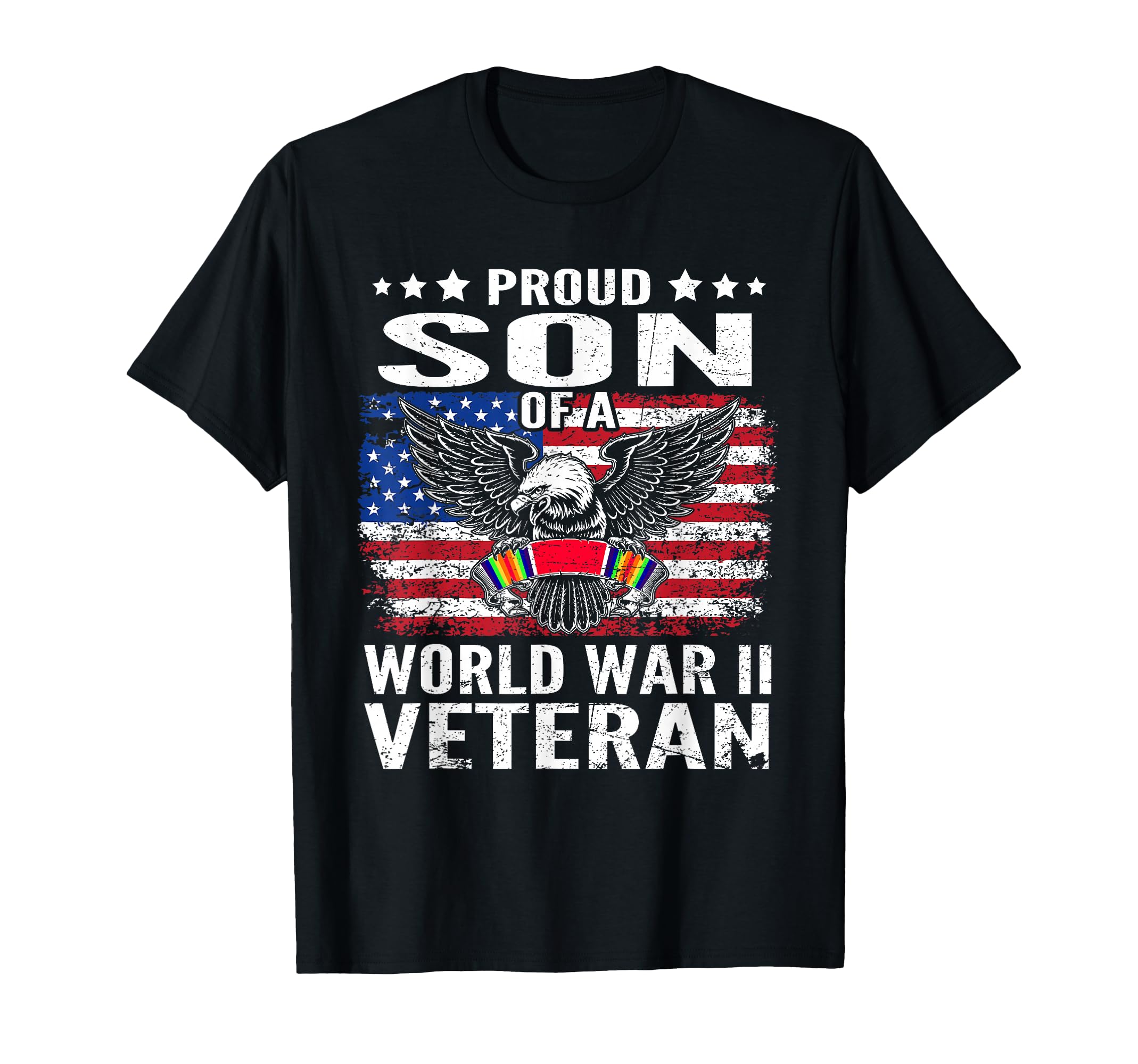 Proud Son Wwii Veteran World War 2 T-Shirt - Streetwear Style for Adults - T-Shirt, Sweatshirt, Hoodie