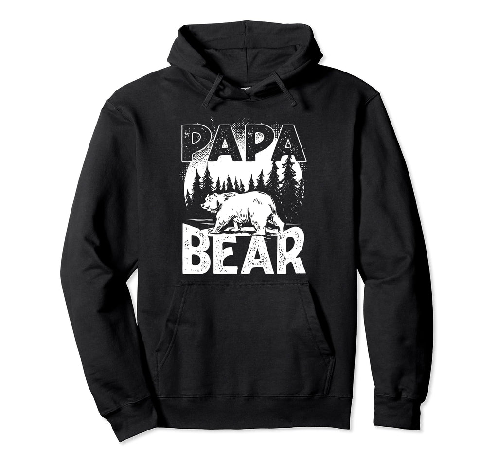 Mens Papa Bear Family Dad Mountaineer Hoodie - Unique Graphic Men Women - T-Shirt, Sweatshirt, Hoodie