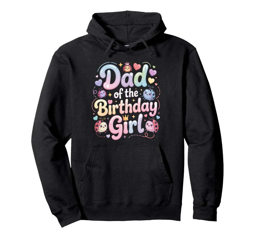 Dad Birthday Ladybug Family Hoodie - Minimalist Print for Adults - T-Shirt, Sweatshirt, Hoodie