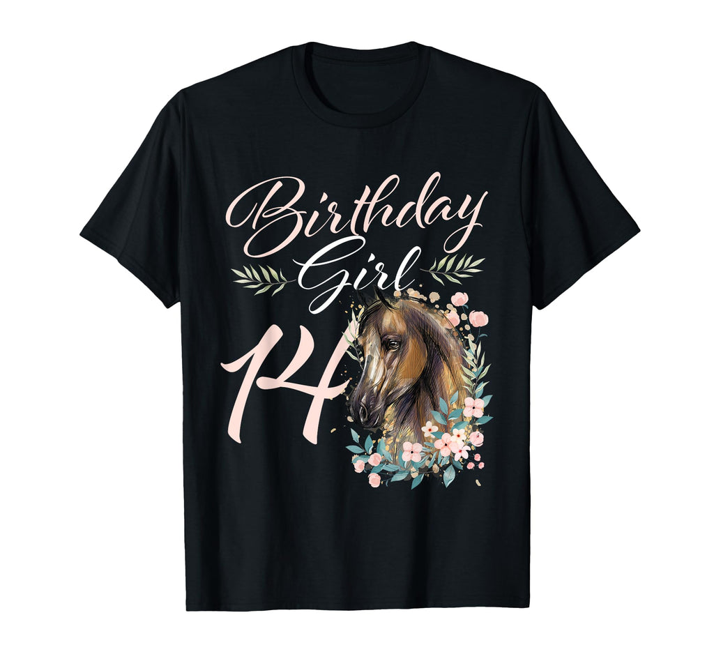14Th Birthday Horse Lover 14 Years Old T-Shirt - Graphic Print for Adults - T-Shirt, Sweatshirt, Hoodie