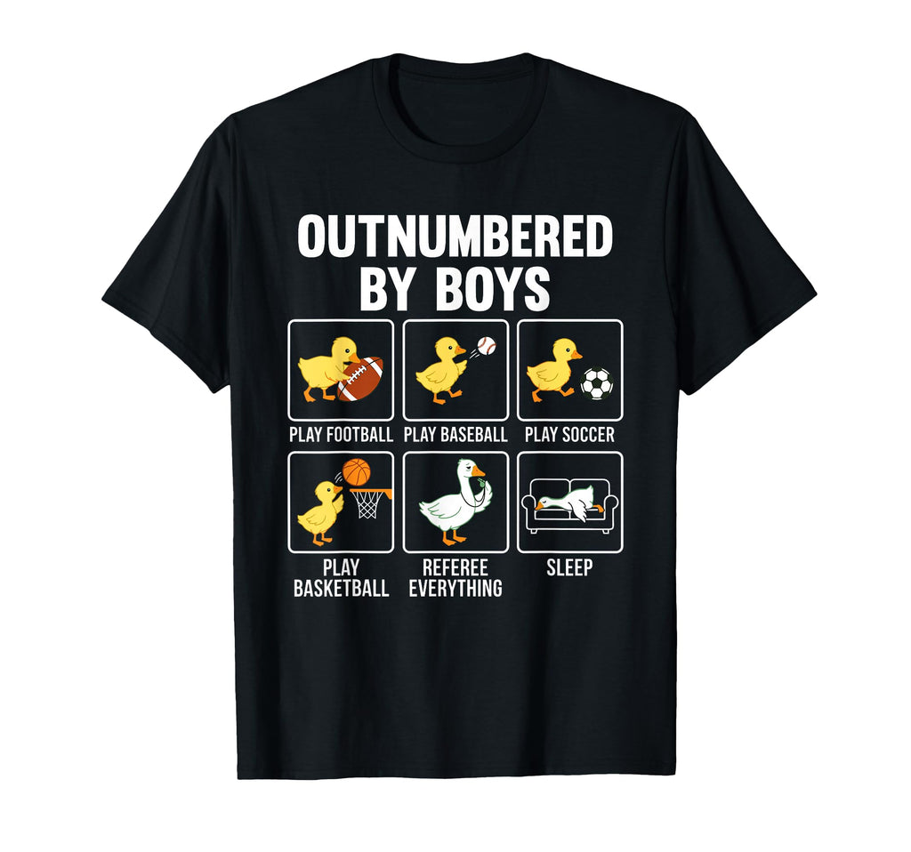 Outnumbered Ducklings Football T-Shirt - Fun Novelty Design Men Women - T-Shirt, Sweatshirt, Hoodie
