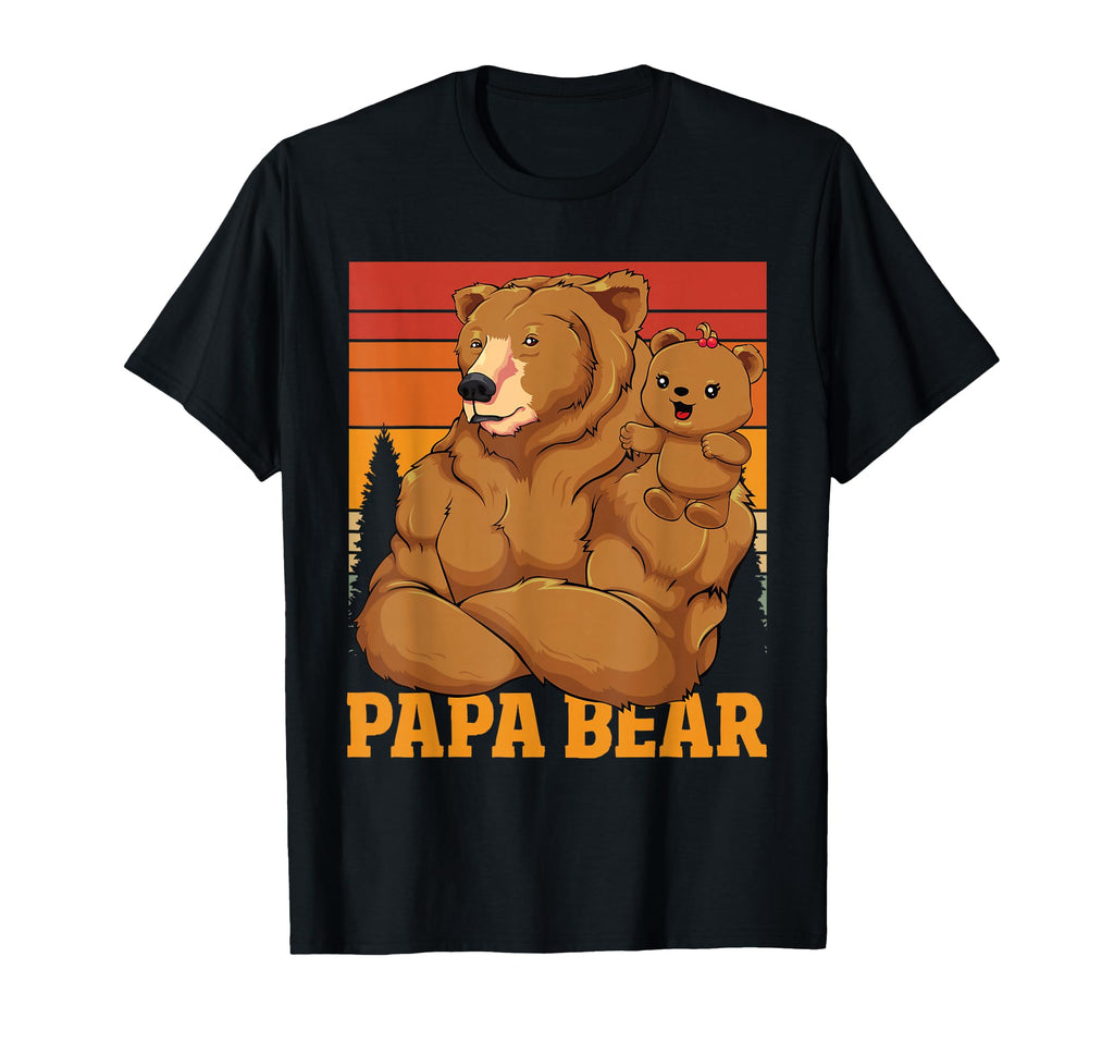 Papa Bear Daughter Bear Dad Father T-Shirt - Fun Novelty Design Men Women - T-Shirt, Sweatshirt, Hoodie