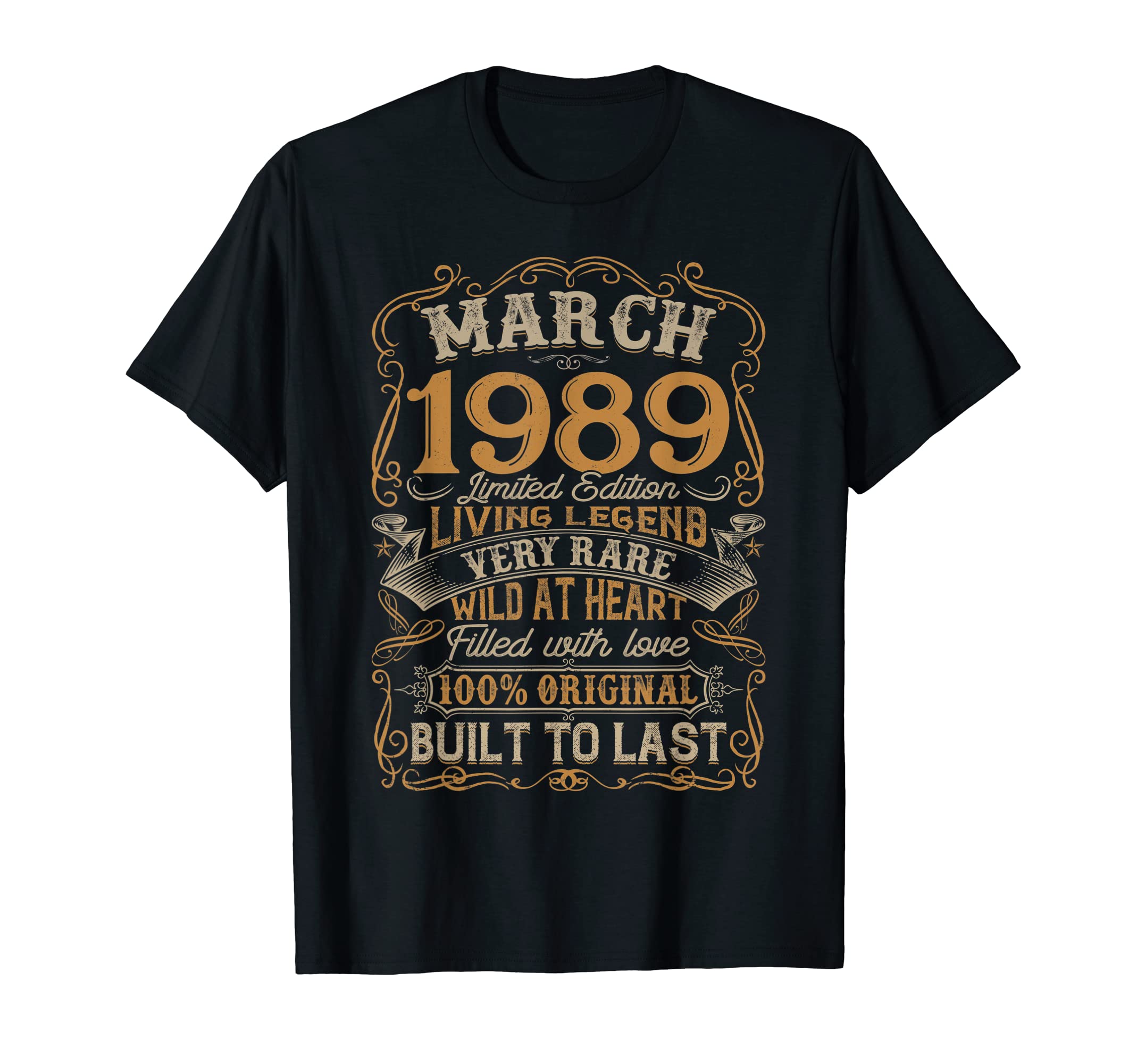 March 1989 Born 1989 Funny Birthday T-Shirt - Trendy Graphic for Adults - T-Shirt, Sweatshirt, Hoodie