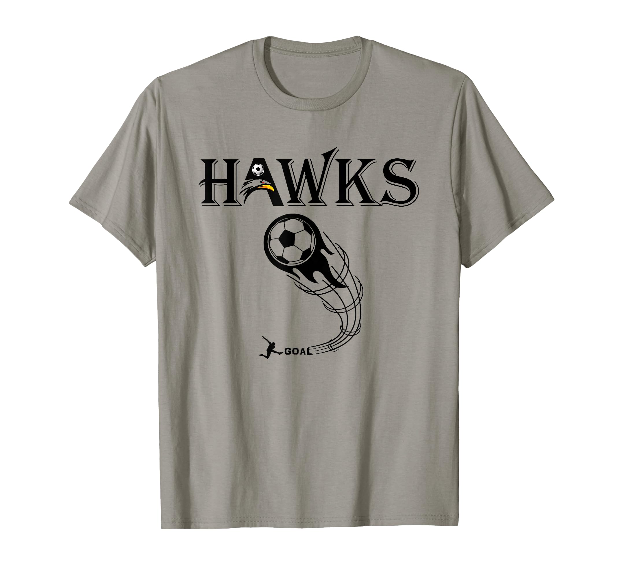 Hawks Soccer Team T-Shirt - Casual Everyday Wear Men Women - T-Shirt, Sweatshirt, Hoodie