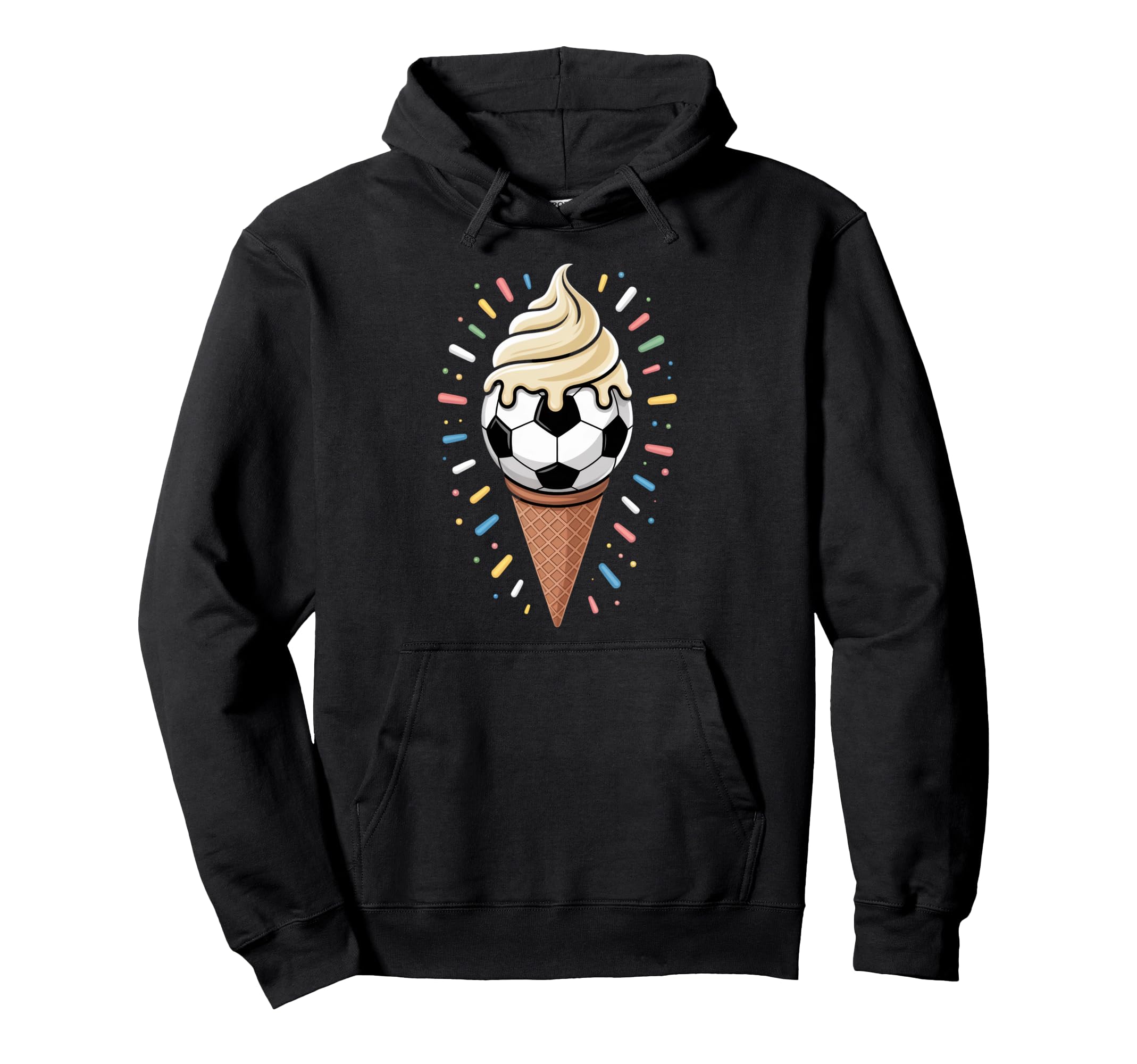 Soccer Ice Cream Drip Game Soccer Drip Hoodie - Aesthetic Graphic Men Women - T-Shirt, Sweatshirt, Hoodie