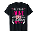 Floral First Time Aunt Let Spoiling T-Shirt - Custom Art Print Men Women - T-Shirt, Sweatshirt, Hoodie