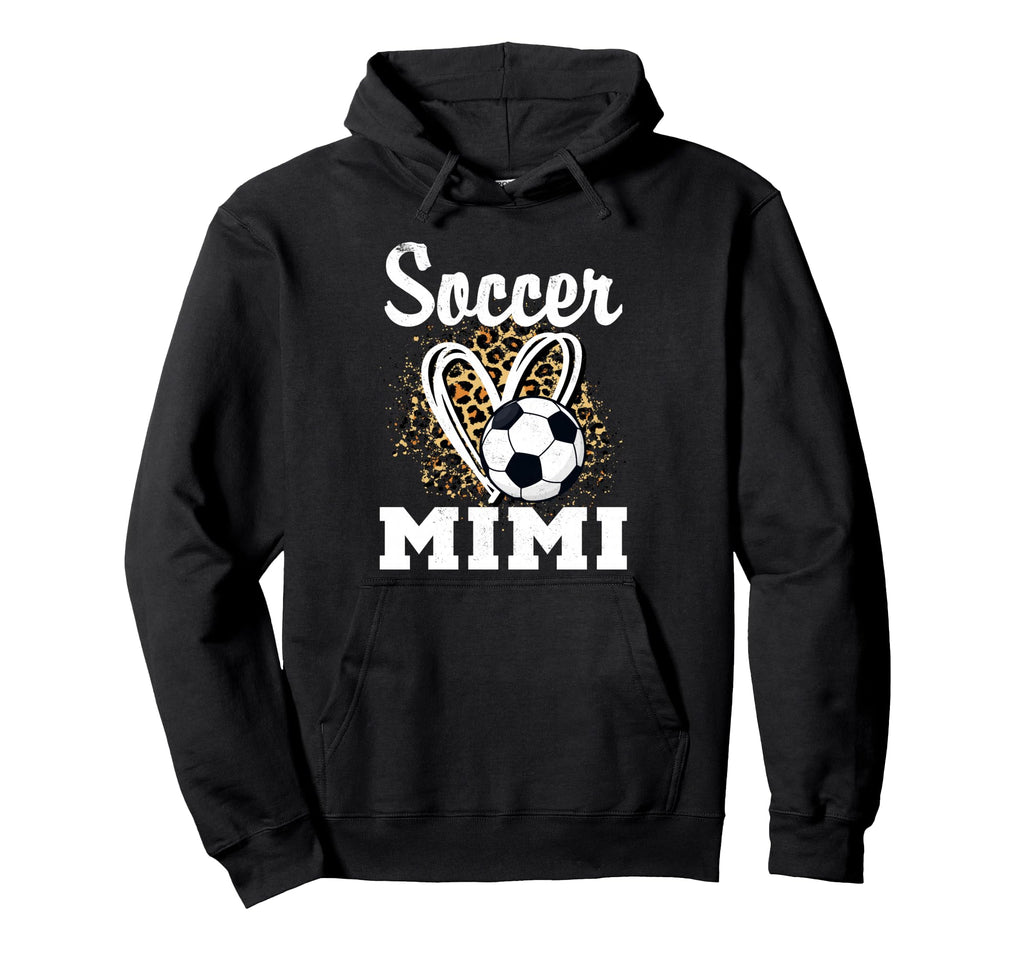 Soccer Mimi Leopard Heart Grandma Hoodie - Minimalist Print Men Women - T-Shirt, Sweatshirt, Hoodie