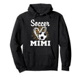Soccer Mimi Leopard Heart Grandma Hoodie - Minimalist Print Men Women - T-Shirt, Sweatshirt, Hoodie