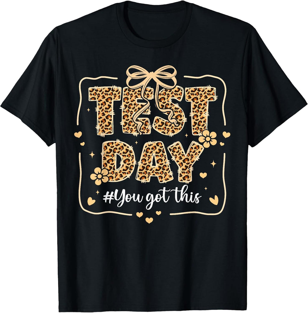 Test Day Leopard Teacher Testing You Got This Girl - Adult & Kids T-Shirts, Sweatshirts & Hoodies apparel design preview 1