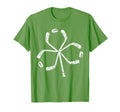 St Patricks Day Hockey Shamrock Stick T-Shirt - Custom Art Print Unisex - T-Shirt, Sweatshirt, Hoodie
